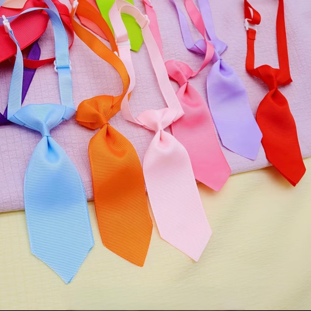 1pc Solid Color Pet Neck Ties