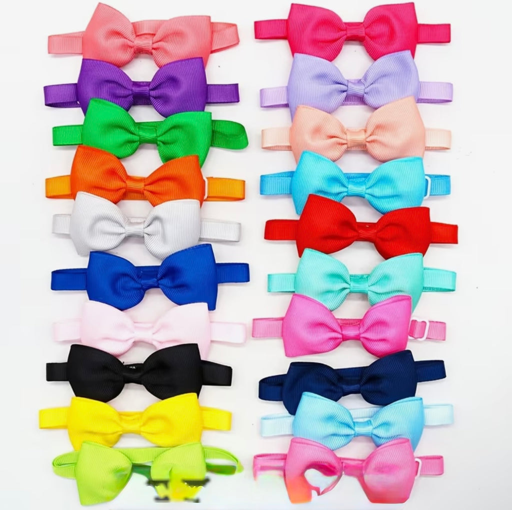 1pc Solid Color Dog Bow Tie’s