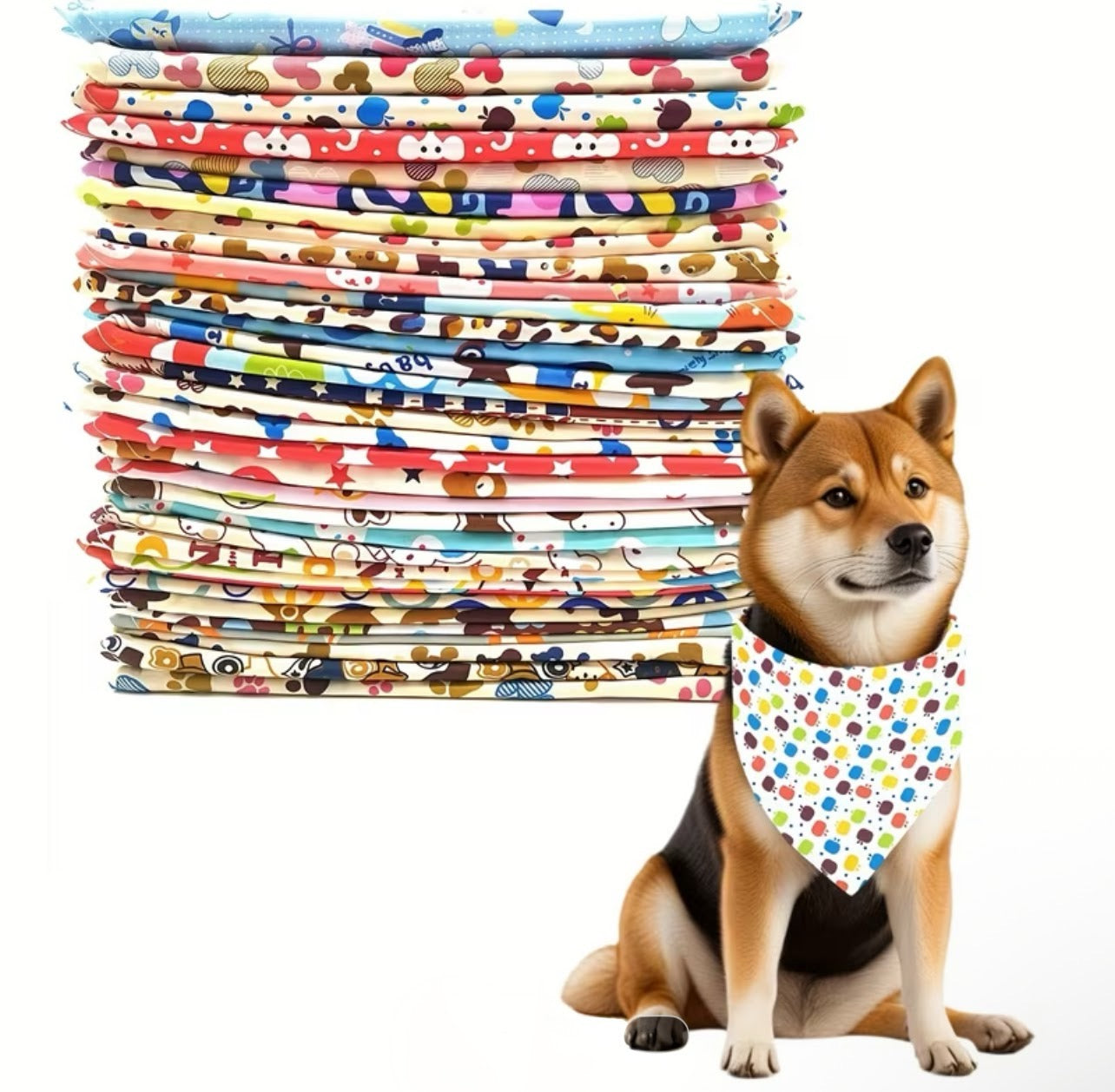 1ct Random Pattern Dog/Cat Bandana