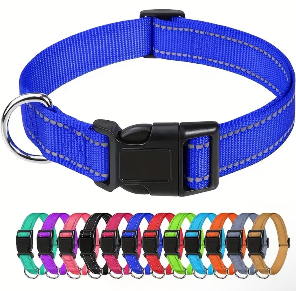 PACK OF 5 Reflective Flat Collars