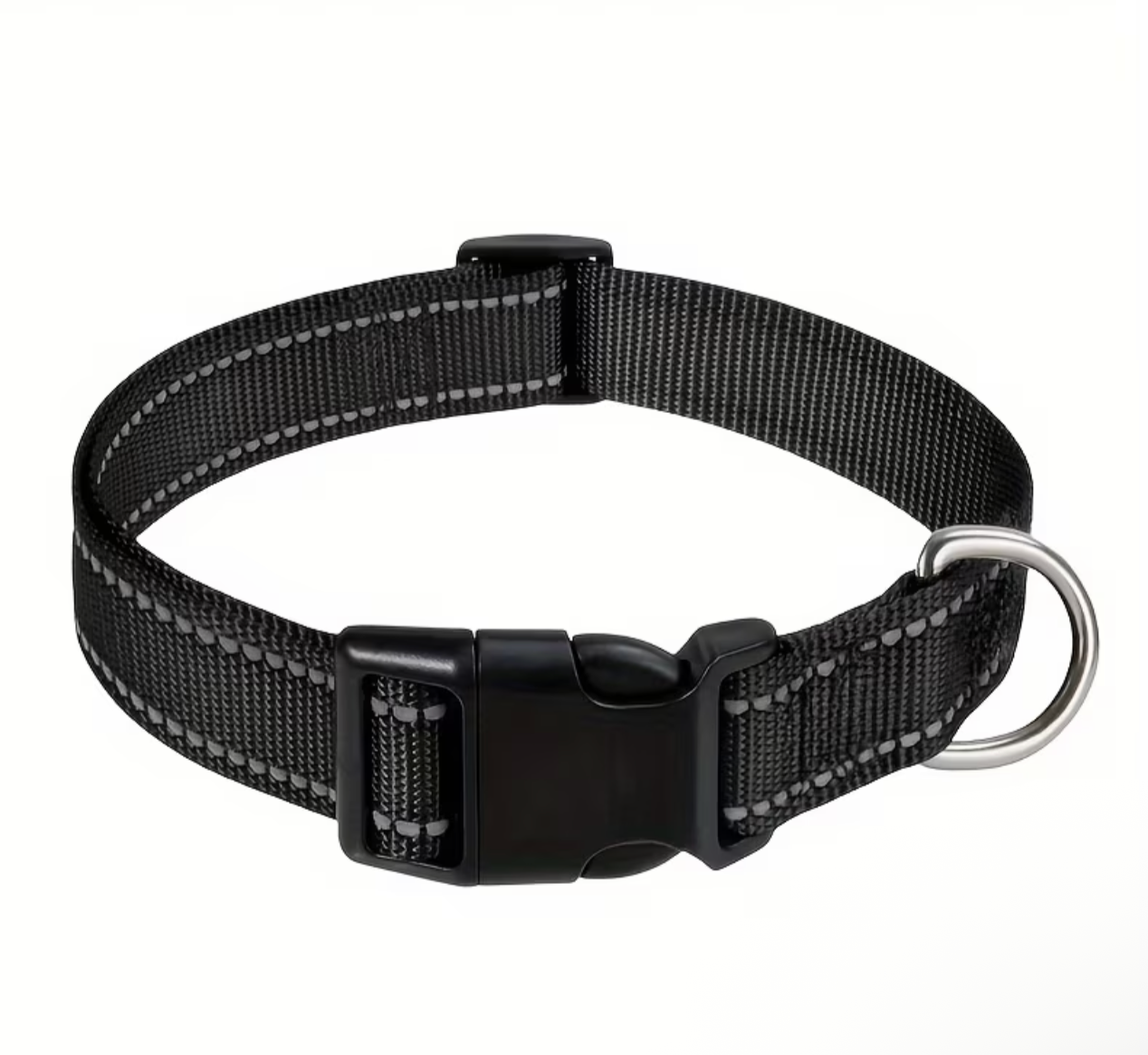 1ct Flat Reflective Dog Collar