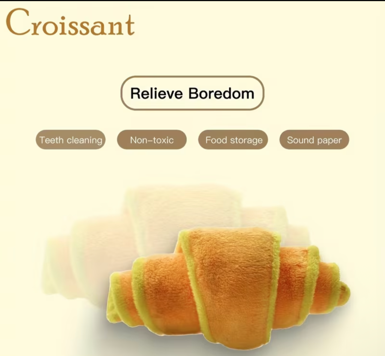 1pc Croissant Snuffle Slow Feeder