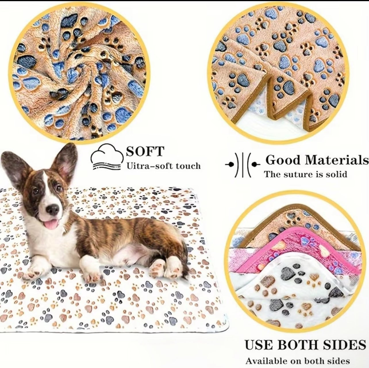Soft Flannel Pet Blankets for Dogs And Cats