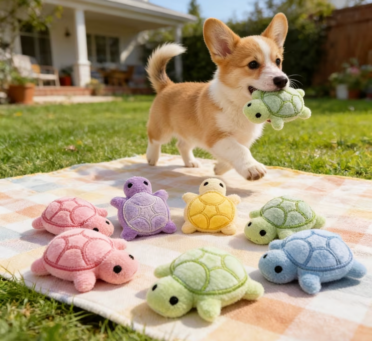 1pc Plush Turtle Toy