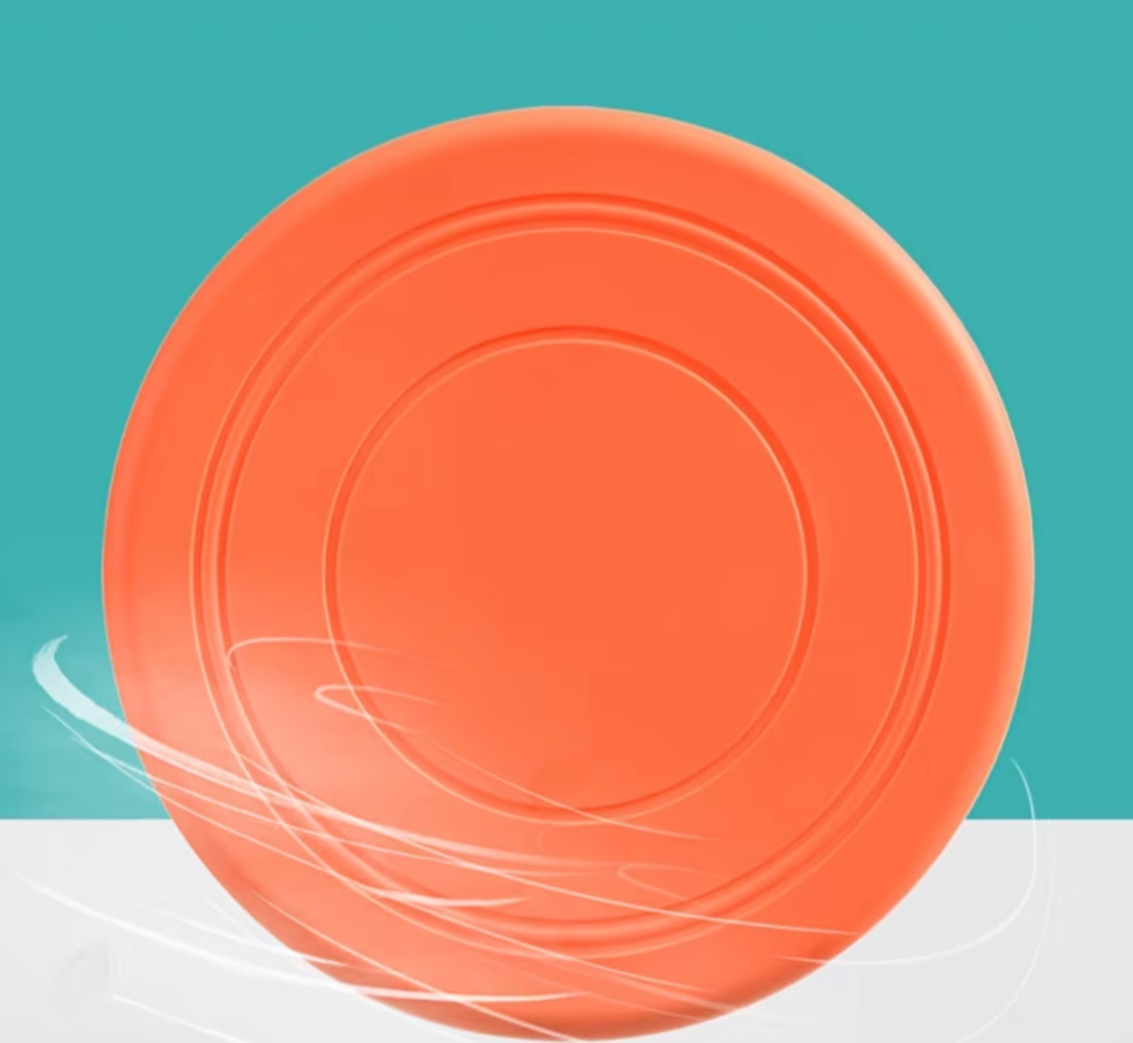 1pc Thin Rubber Frisbee Toy