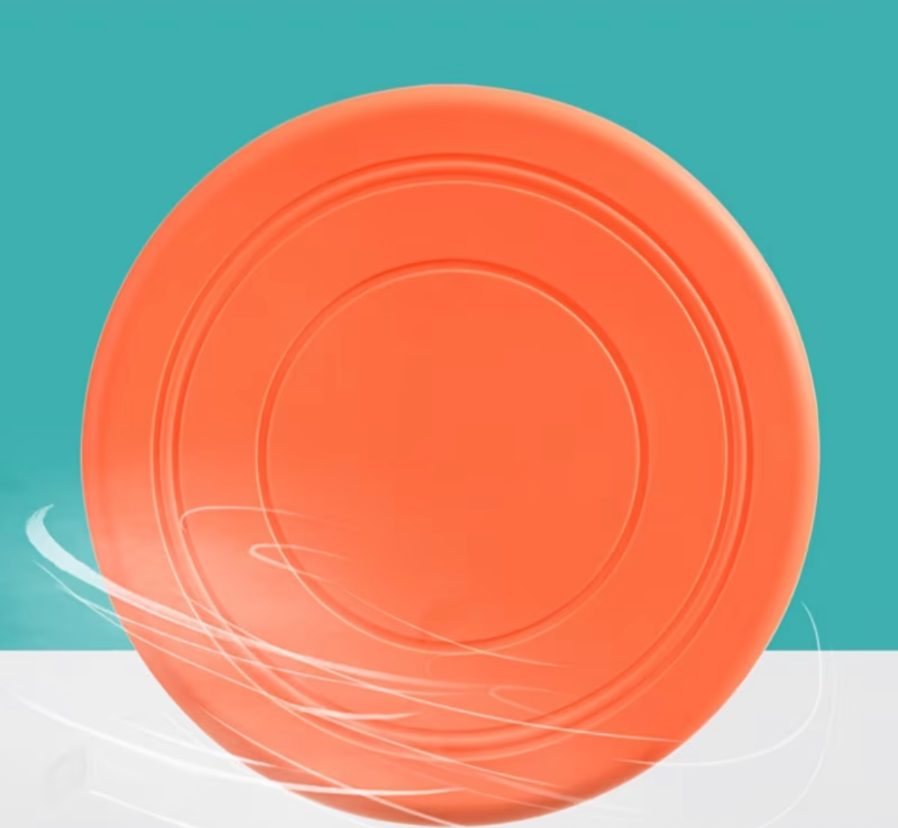 1pc Thin Rubber Frisbee Toy