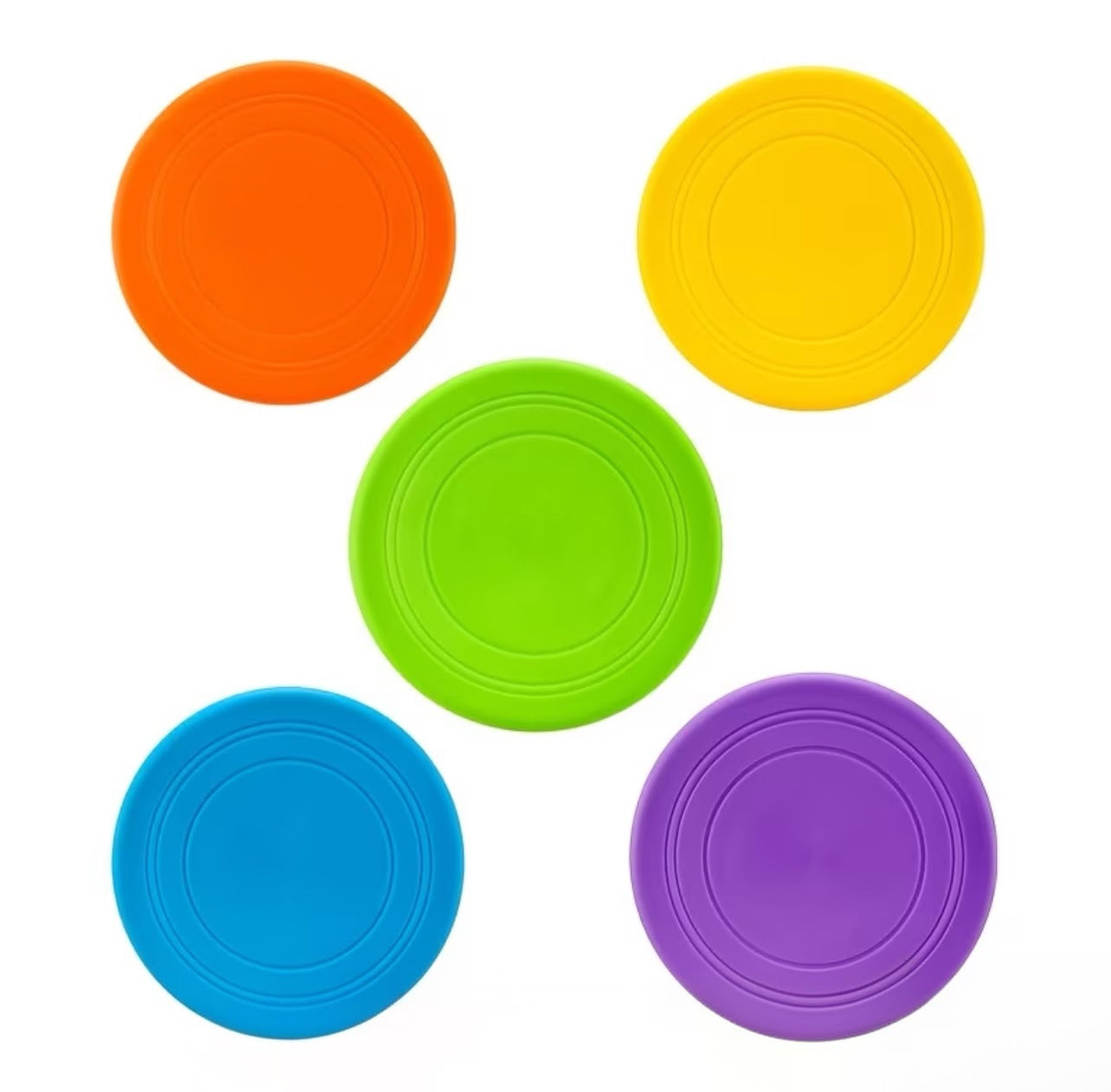 1pc Thin Rubber Frisbee Toy