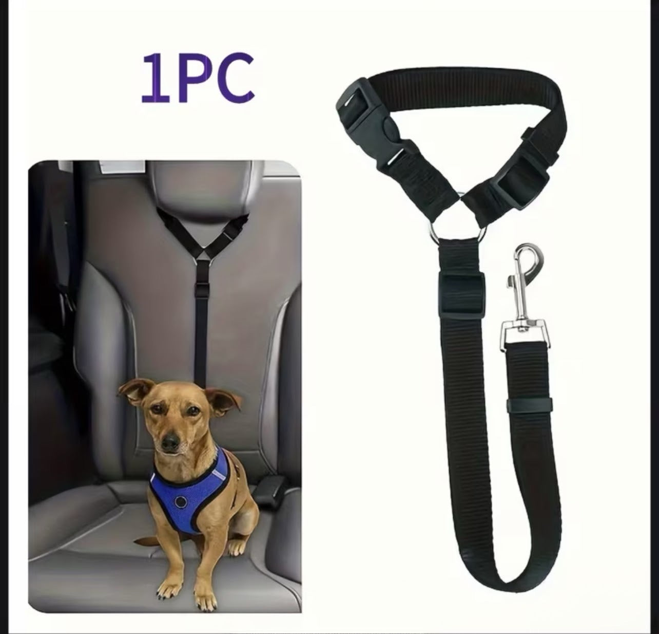 1pc Dog Seat Belt For Car