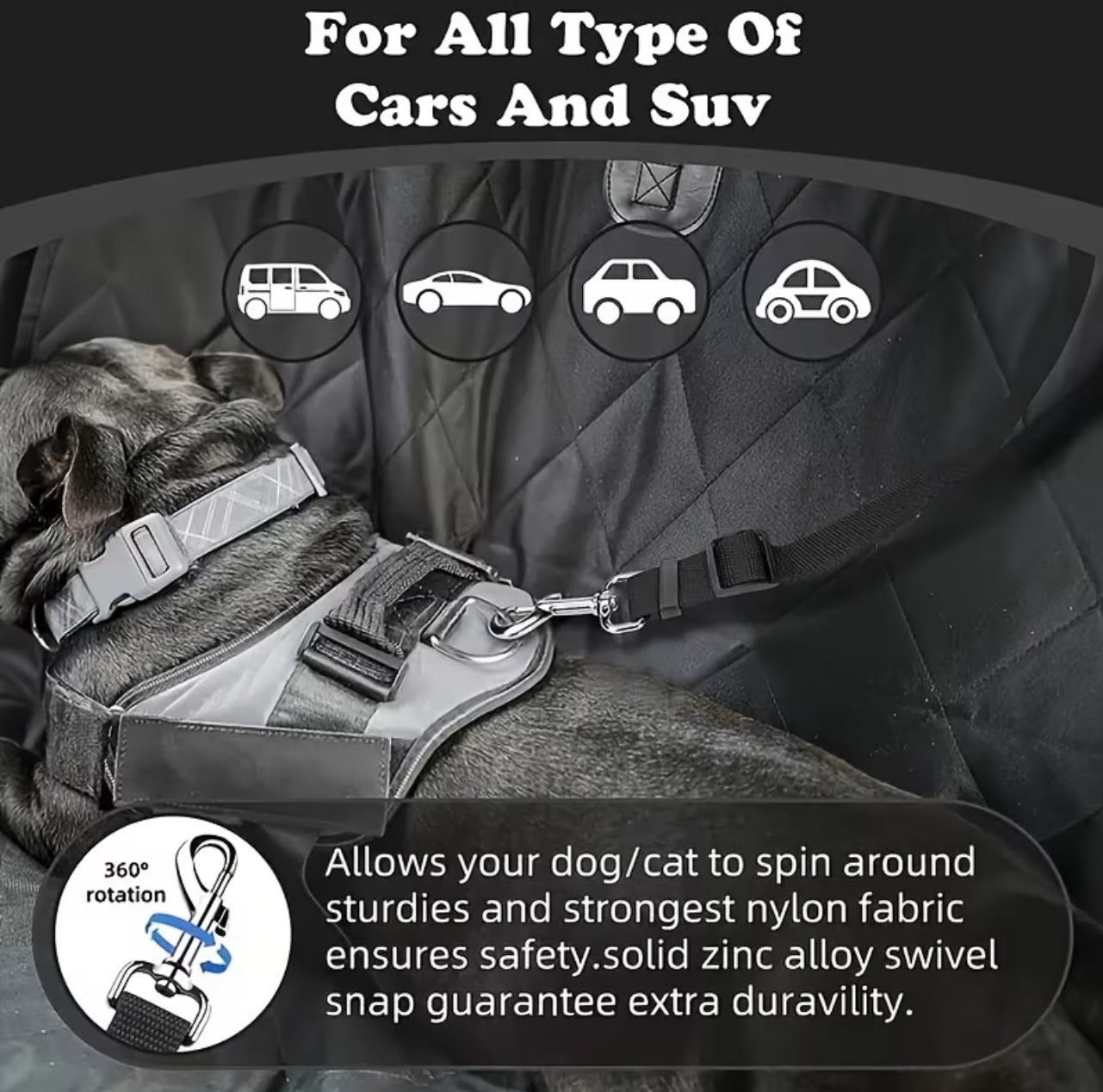 1pc Dog Seat Belt For Car