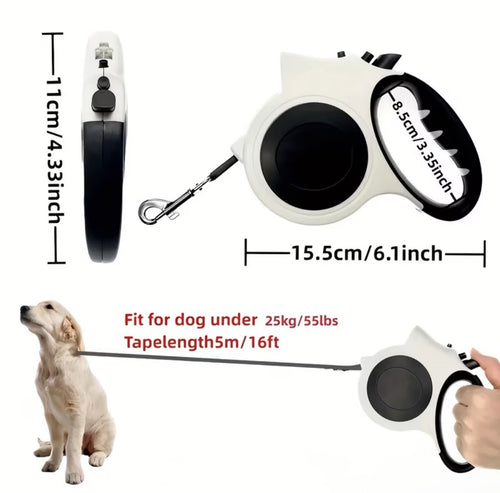 16ft Retractable Leash With Flashlight
